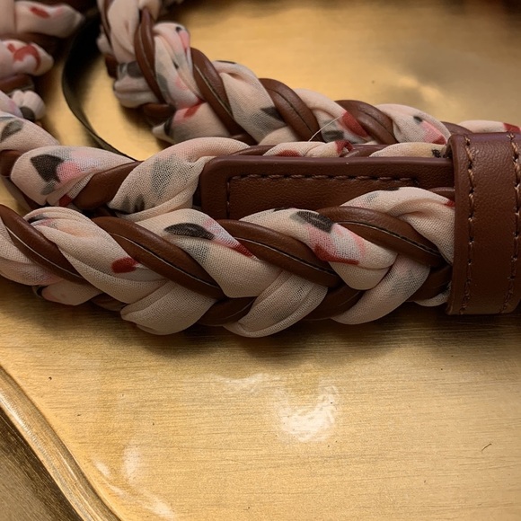 Anthropologie Judy  floral braided weave belt size medium new without ta… main image 4